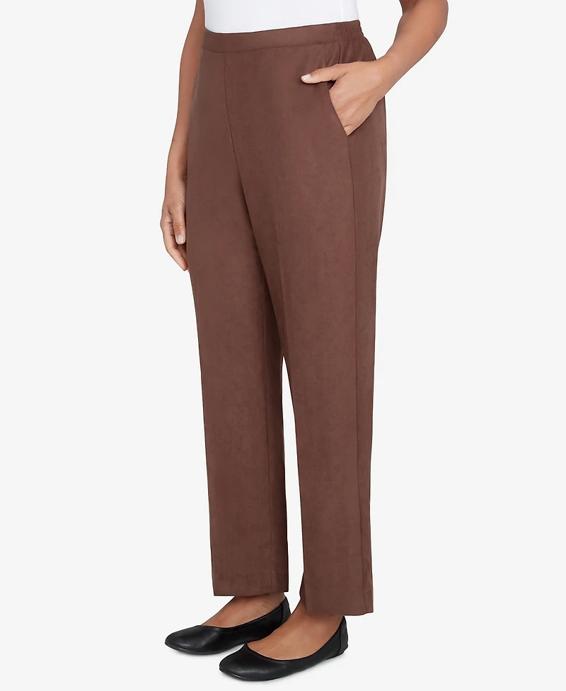 Alfred Dunner Women's Wine Country Classic Slant Pocket Short Length Pant