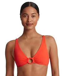 Lauren Ralph Women's Macrame-Ring Bikini Top