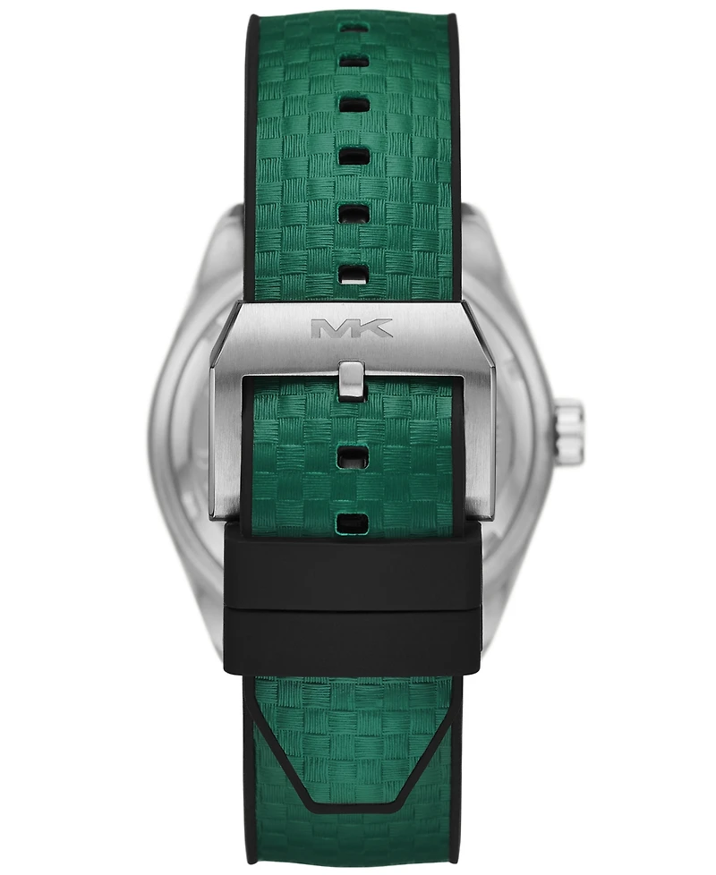 Michael Kors Men's Accelerator 2.0 Three-Hand Date Green Nylon and Silicone Watch 42mm