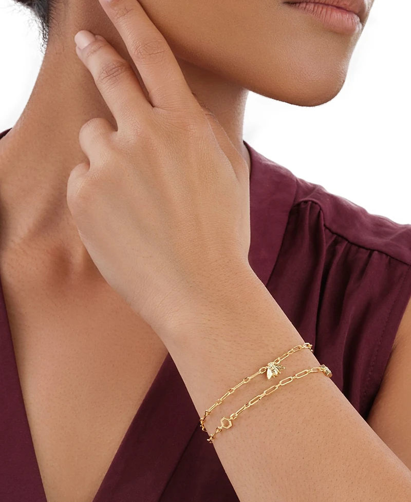 Sterling Forever Women's Melina Charm Bracelet