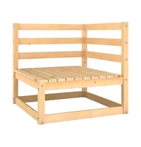 vidaXL Patio Corner Sofas 2 pcs with Cushions Solid Pinewood