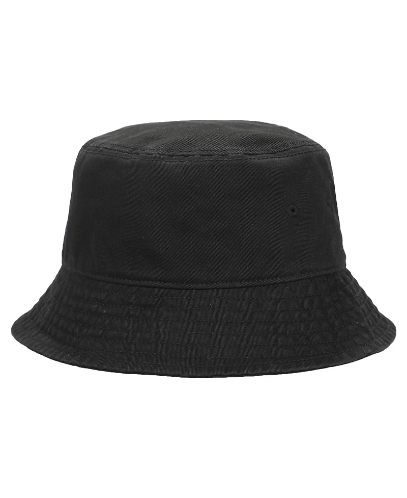 Generic Men's 2-Pack Black & White Washed 100% Cotton Adult Bucket Hat