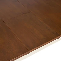 Streamdale Clearwater Rectangular Sliding Table, Dark Oak/Cream, 29.5