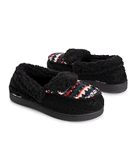 Muk Luks Women's Anais Moccasin Slippers, Oatmeal Birdseye, XLarge