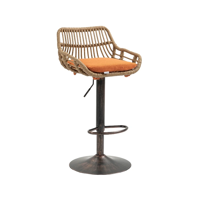 Streamdale Adjustable Bar Stools Set with Footrest
