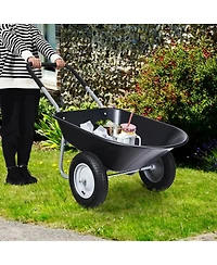 2 Tire Wheelbarrow Cart Heavy-duty Dolly Utility Cart