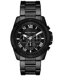 Michael Kors Men's Alek Chronograph Black Stainless Steel Watch 44mm