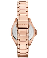 Michael Kors Women's Kacie Three-Hand Rose Gold-Tone Stainless Steel Watch 39mm