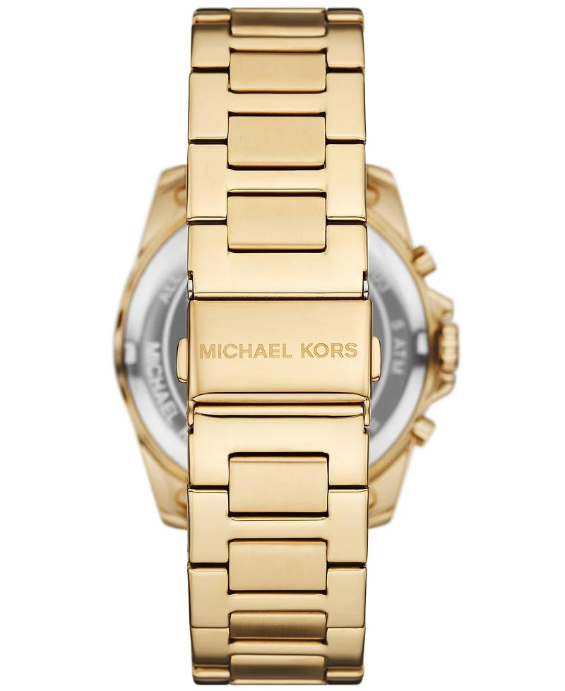 Michael Kors Men's Alek Chronograph Gold-Tone Stainless Steel Watch 44mm