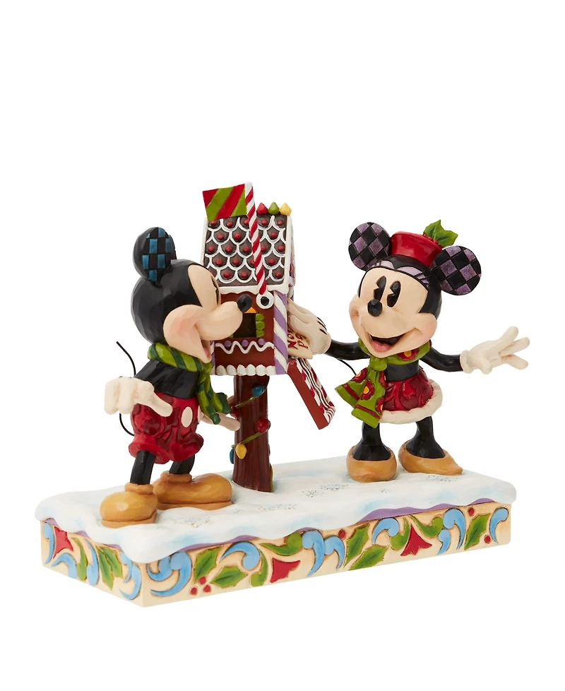 Jim Shore Disney Traditions Mickey and Minnie Mailing Letters Figurine