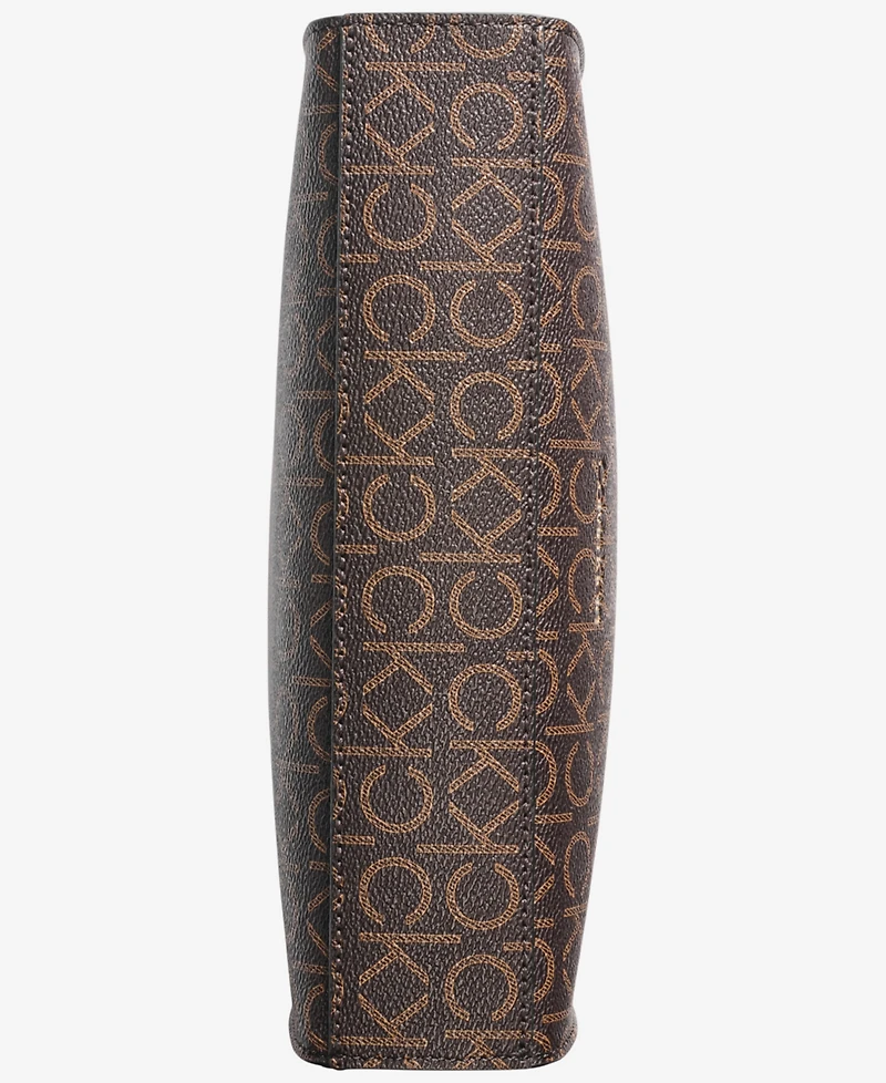Calvin Klein Garnet Adjustable Top Zipper Crossbody