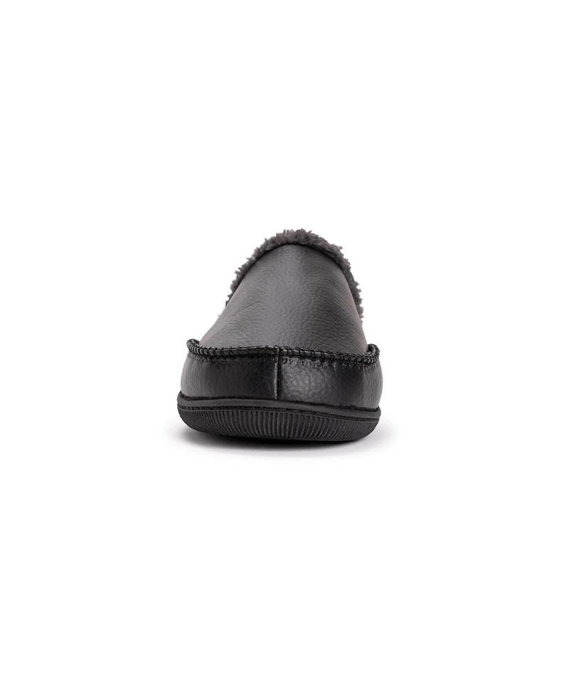 Muk Luks Men's Faux Leather Clog Slippers