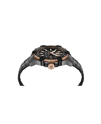 Plein Sport Men's Urban Pulse 3 Hand Date Quartz Ip Black Bracelet 47mm