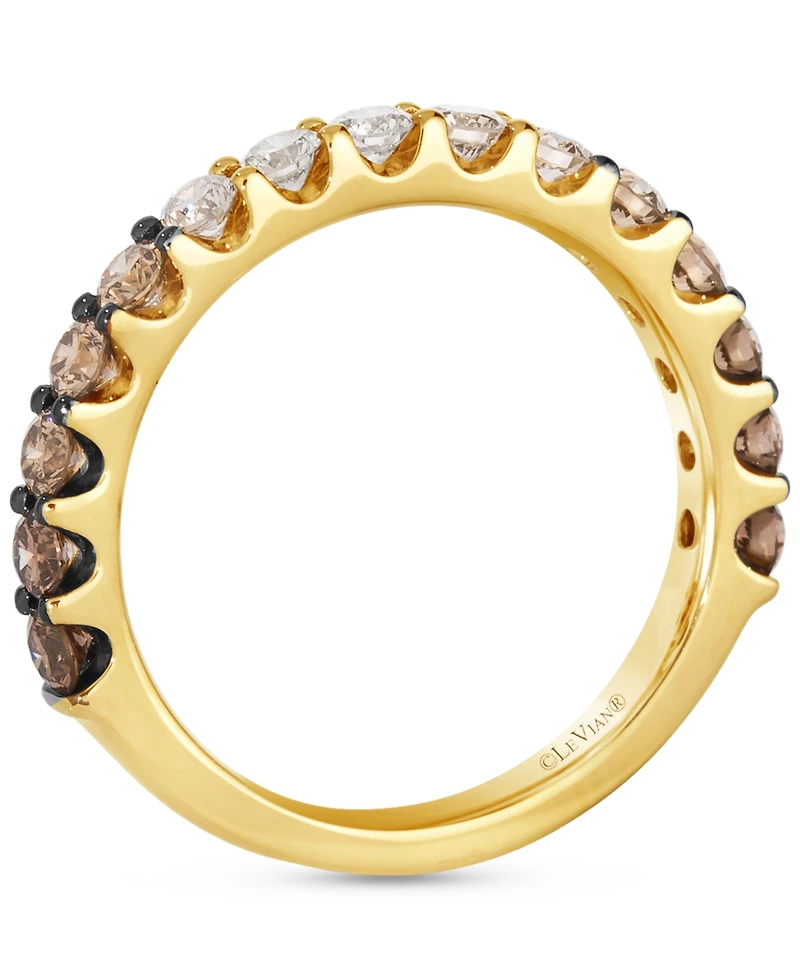 Le Vian Chocolate Ombre Diamond Band (1 ct. t.w.) in 14k Rose Gold or 14k Yellow Gold