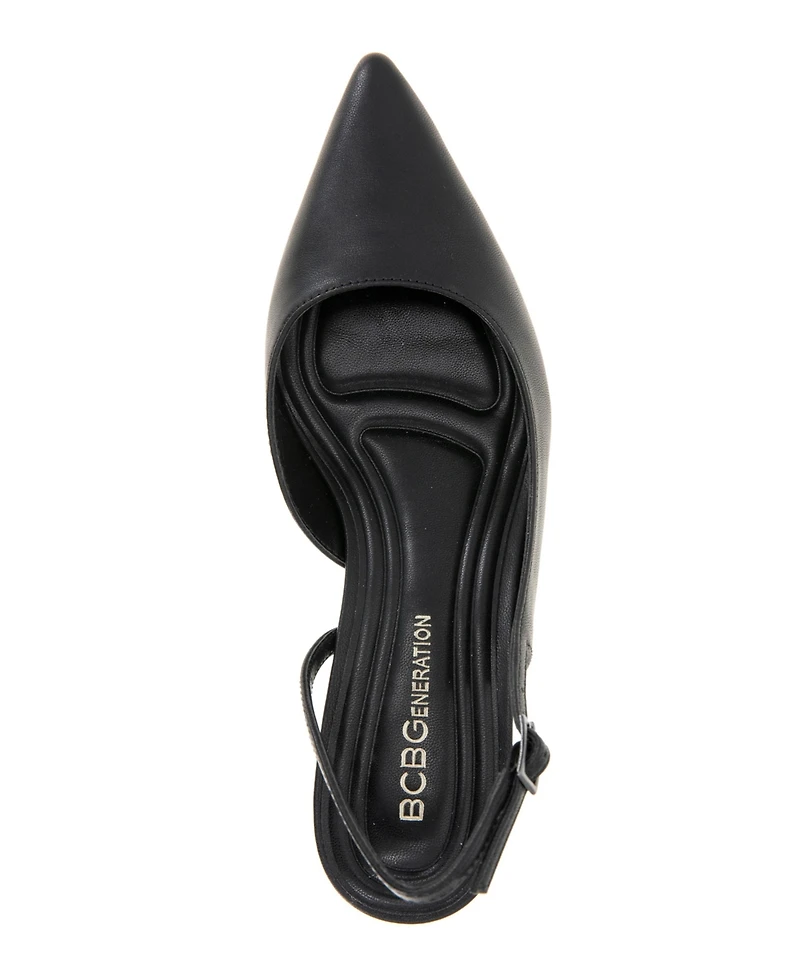 BCBGeneration Women's Kittie Kitten Heel Sling Back Pumps