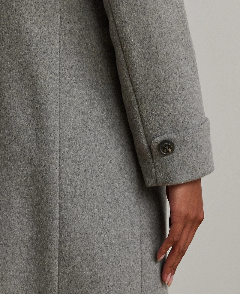 Lauren Ralph Petite Notched-Collar Walker Coat