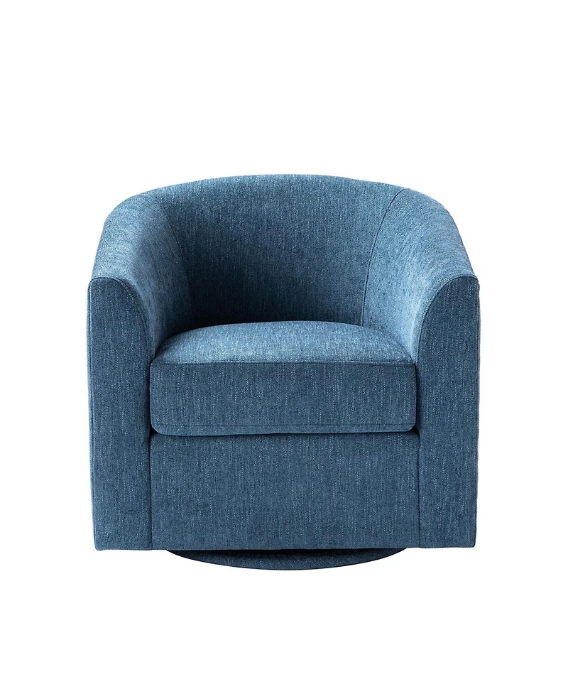 Hulala Home Contemporary Sanches Wooden Upholstery Barrel Chair Built-in Pocket Spring