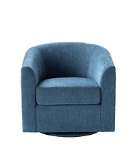 Hulala Home Contemporary Sanches Wooden Upholstery Barrel Chair Built-in Pocket Spring