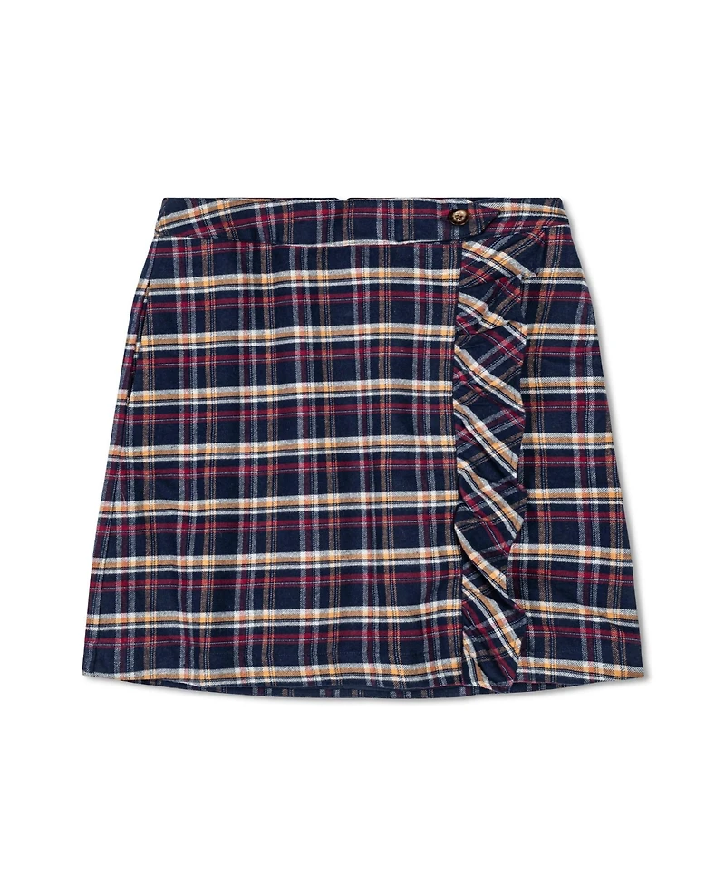Hope & Henry Women's Flannel Ruffle Skirt