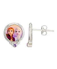 Disney Frozen Ii Anna and Elsa Sisters Stud Earrings