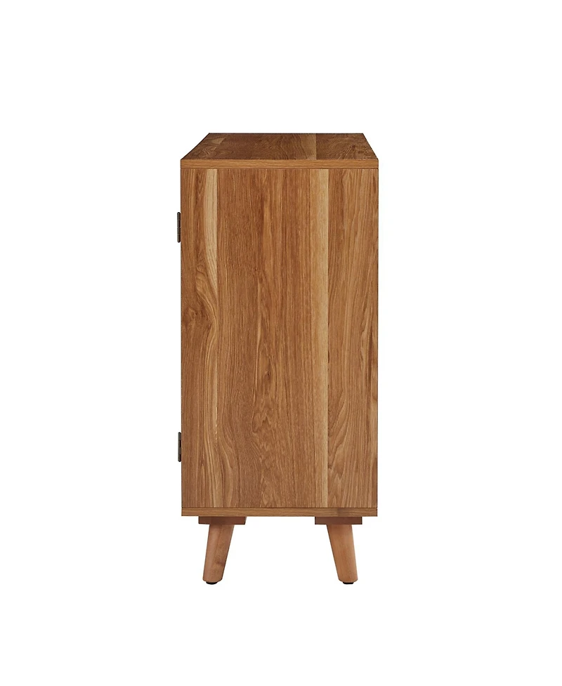 Hulala Home Gius Contemporary Accent Cabine with Beech Wood Doors