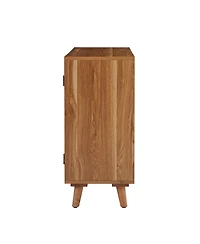 Hulala Home Gius Contemporary Accent Cabine with Beech Wood Doors