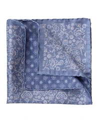 Elizabetta Men's Pascal - Double Sided Silk Pocket Square for Men