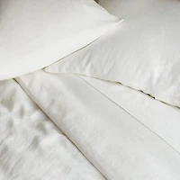 100% French Linen Duvet Cover & Sham Set - Full/Queen