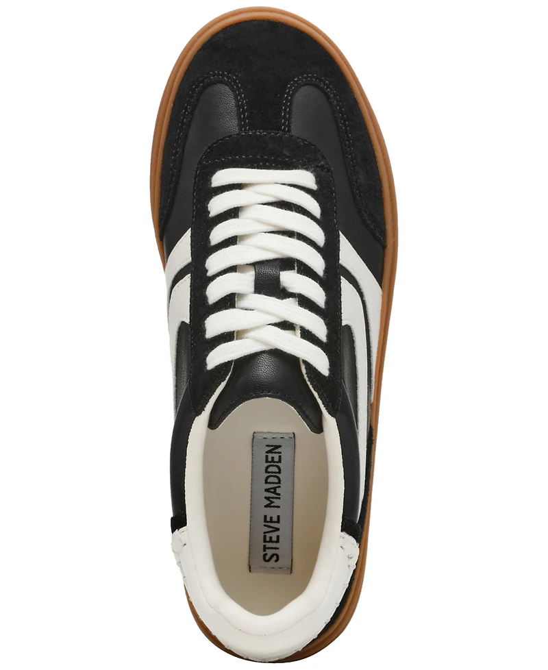Steve Madden Women's Dodge Triple Platform Lace-Up Sneakers
