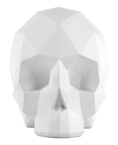 National Tree Company White Origami Skull Decoration, 6 Inches