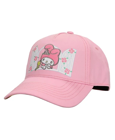 My Melody Character In Window Women's Pink Baseball Cap