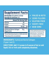 NativePath Collagen Peptides - Hydrolyzed Type 1 & 3 Collagen Powder for Skin, Hair, Nails - 8.8 oz (25 Servings)