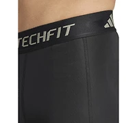 adidas Men's Tech-Fit Logo Compression Shorts