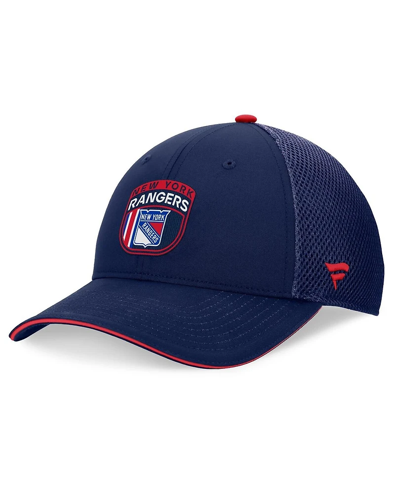 Fanatics Men's Navy New York Rangers 2024 Nhl Draft on Stage Trucker Adjustable Hat