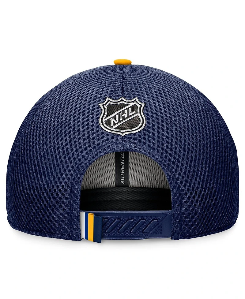 Fanatics Men's Navy St. Louis Blues 2024 Nhl Draft on Stage Trucker Adjustable Hat