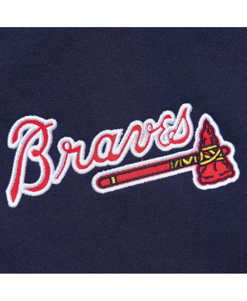 Mitchell & Ness Men's Navy Atlanta Braves Team Og 2.0 Current Logo Pullover Hoodie