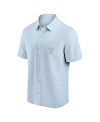 Fanatics Men's Light Blue Texas Rangers Front Office Button-Up Shirt