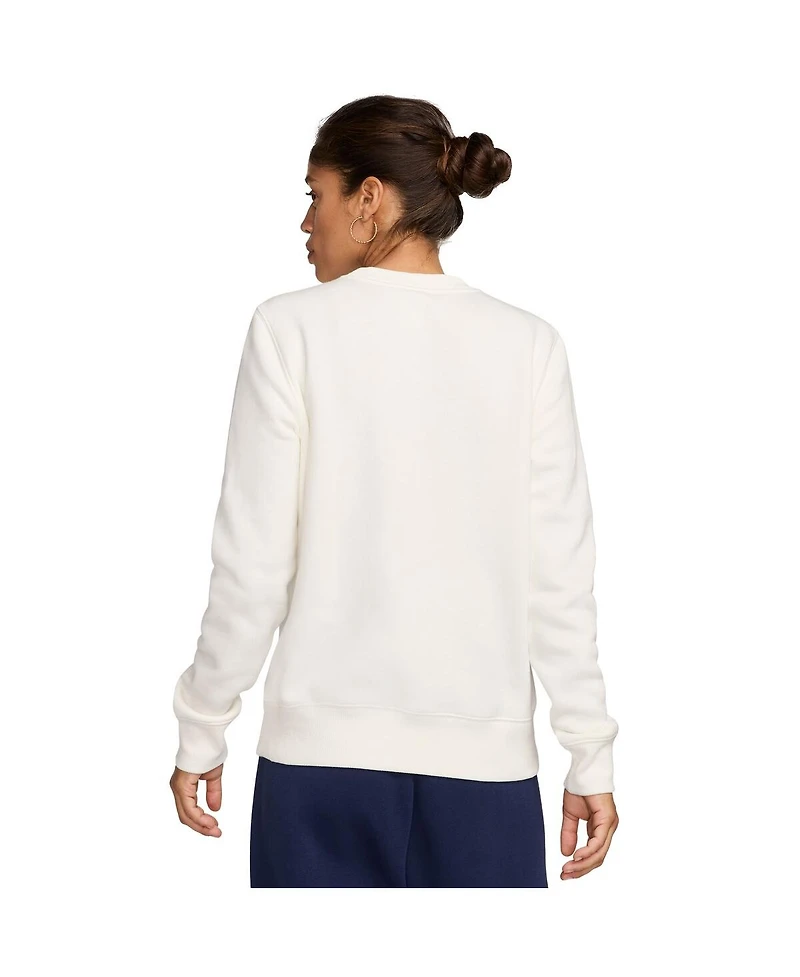 Nike Women's White Team Usa Phoenix Fleece 1924 Pack Pullover Sweatshirt