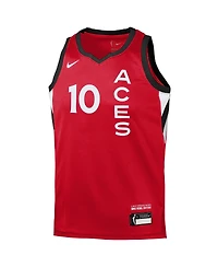 Nike Big Boys and Girls Kelsey Plum Red Las Vegas Aces Rebel Edition Player Jersey