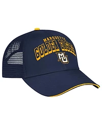Colosseum Men's Navy Marquette Golden Eagles Wyatt Primary Team Trucker Adjustable Hat