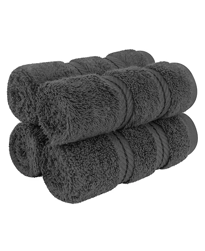 American Soft Linen Edison Luxury 100% Turkish Cotton 4-Piece Washcloth Set