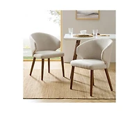 Mid-century Modern Upholstered Dining Chair