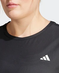 Adidas Plus Own the Run Moisture-Wicking T-Shirt