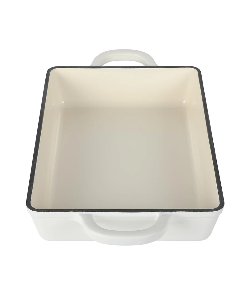 Crock Pot Crock-Pot Enamel Cast Iron Lasagna Pan - Matte Linen White