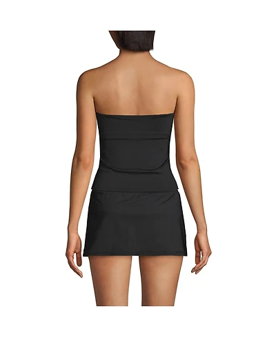 Lands' End Petite Bandeau Tankini Swimsuit Top