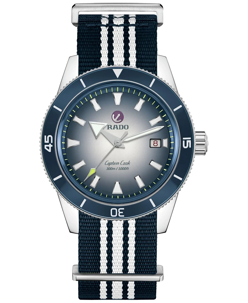 Rado Men's Swiss Automatic Captain Cook Stainless Steel Bracelet Watch 42mm