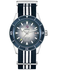 Rado Men's Swiss Automatic Captain Cook Stainless Steel Bracelet Watch 42mm