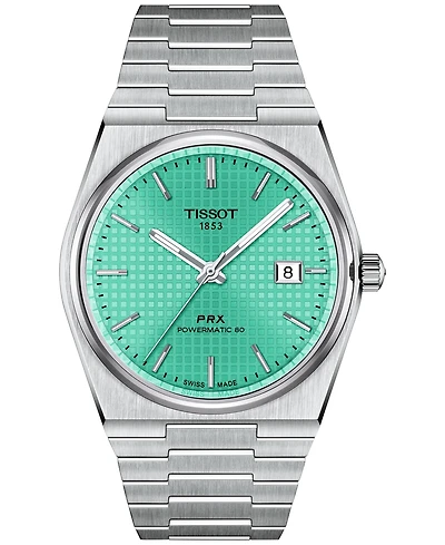 Tissot Men's Swiss Automatic Prx Powermatic 80 Stainless Steel Bracelet Watch 40mm
