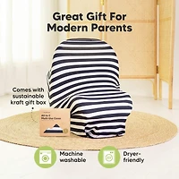 KeaBabies Baby Car Seat Cover, All-in-1 Nursing Covers for Babies, Infant Cover