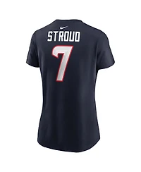 Nike Women's C.j. Stroud Navy Houston Texans Player Name Number T-Shirt